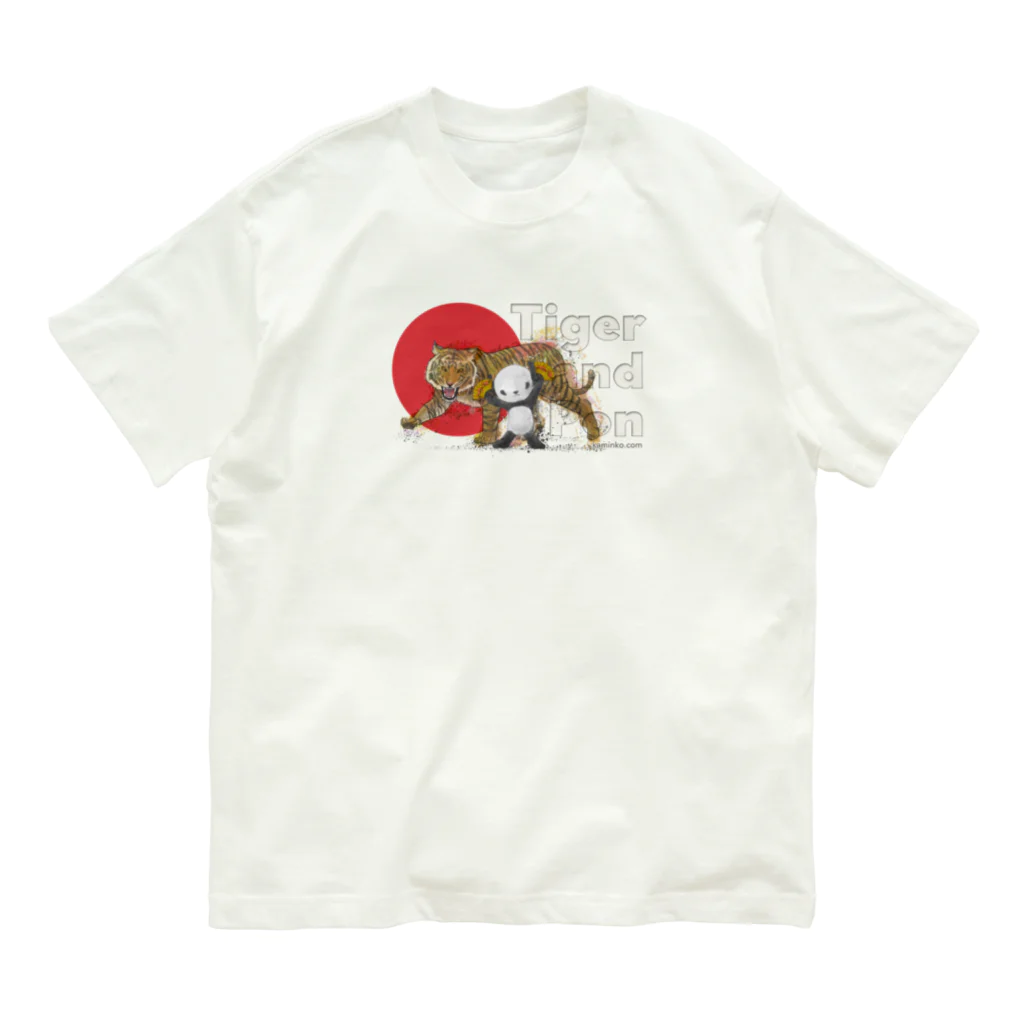 Masashi Kaminkoのタイガー&ポンちゃん オーガニックコットンTシャツ