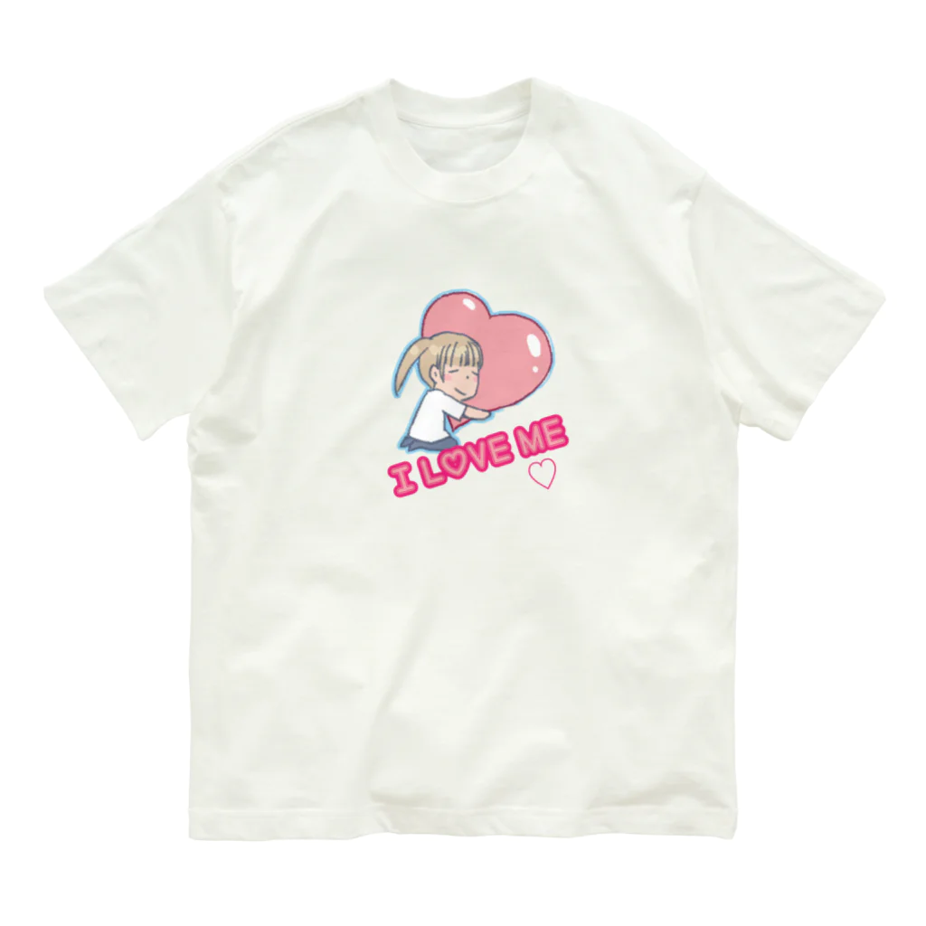 HAPPY storeのI Love Me オーガニックコットンTシャツ