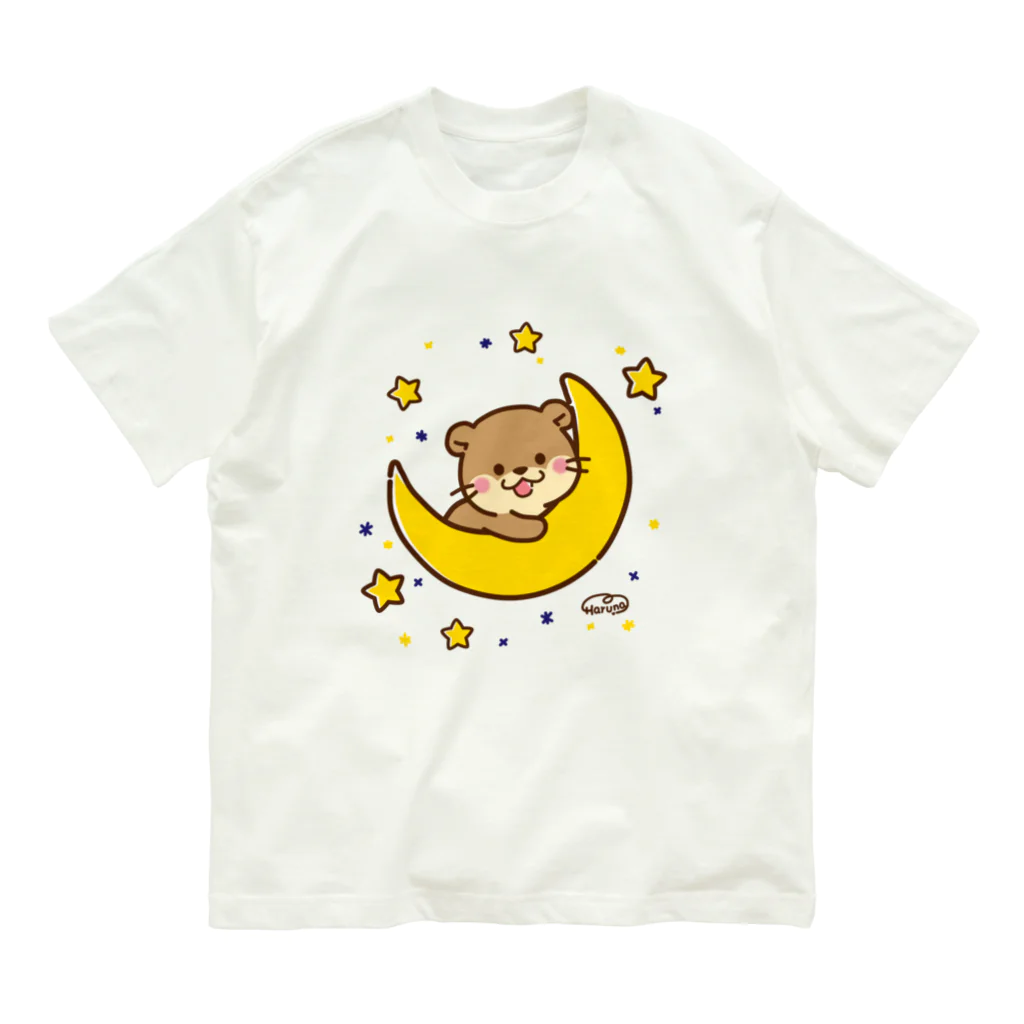 Haruna shopのコツメカワウソ☆夜 オーガニックコットンTシャツ