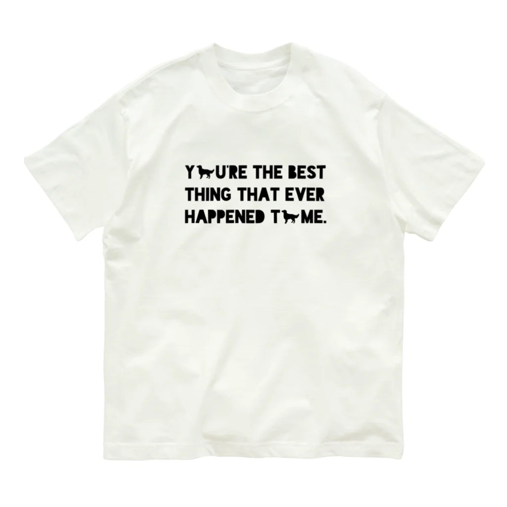 onehappinessのフラットコーテッドレトリバー Organic Cotton T-Shirt