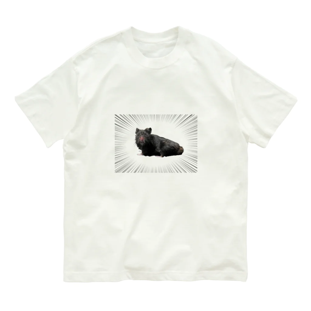 狩人の蕪屋さんのクロクマのルナたん Organic Cotton T-Shirt