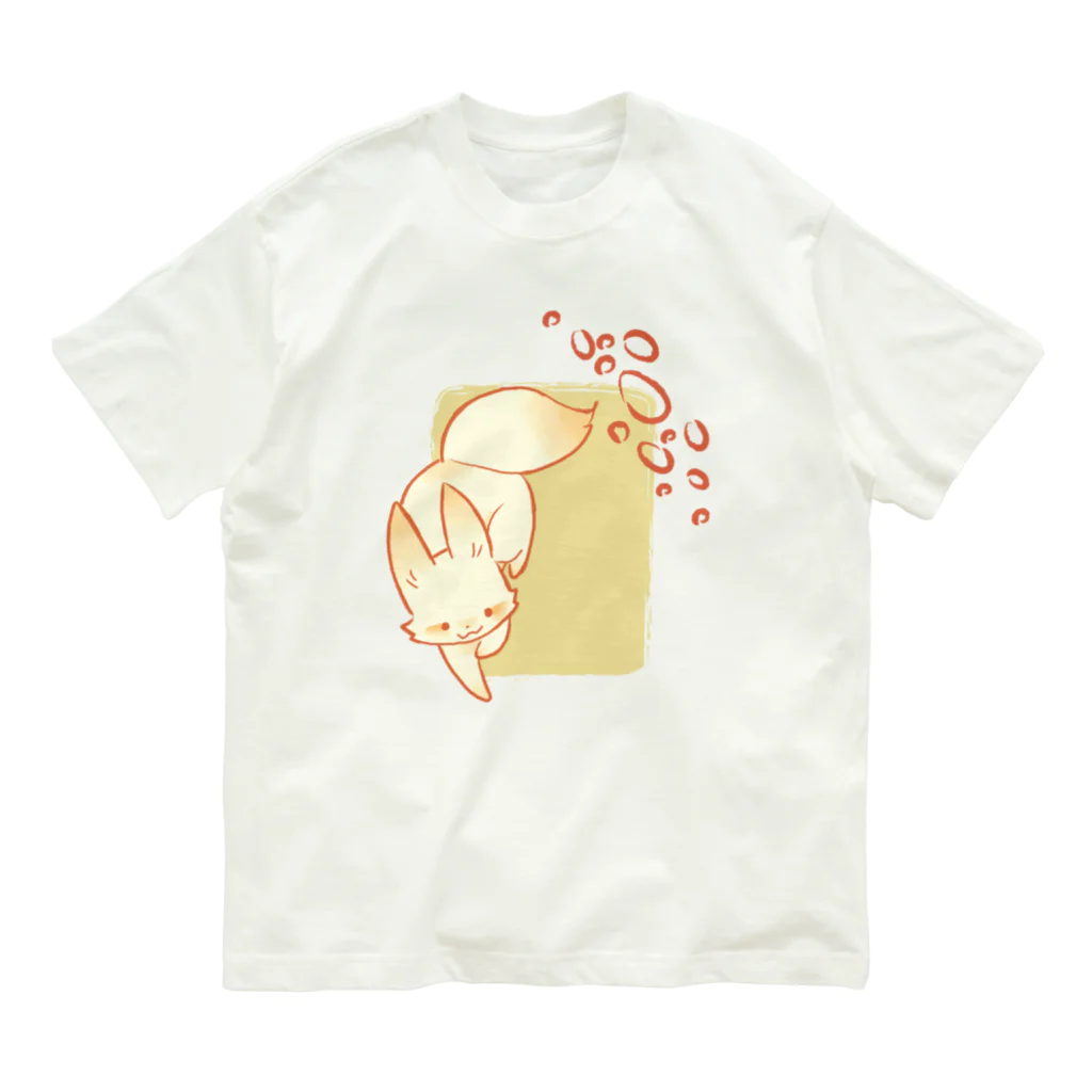 こっくり商店の狐ちゃん Organic Cotton T-Shirt