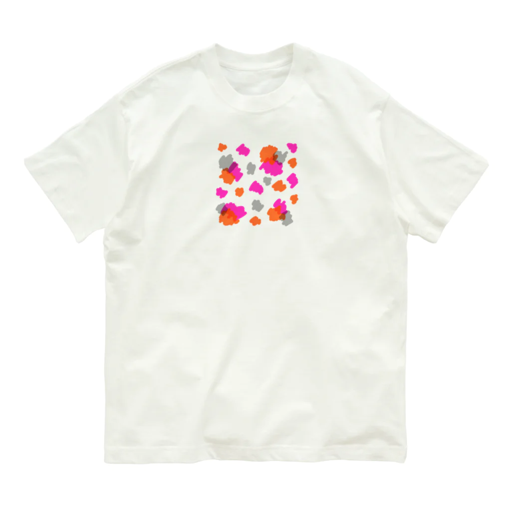 RIBBONSのレオパード（カラフル） オーガニックコットンTシャツ