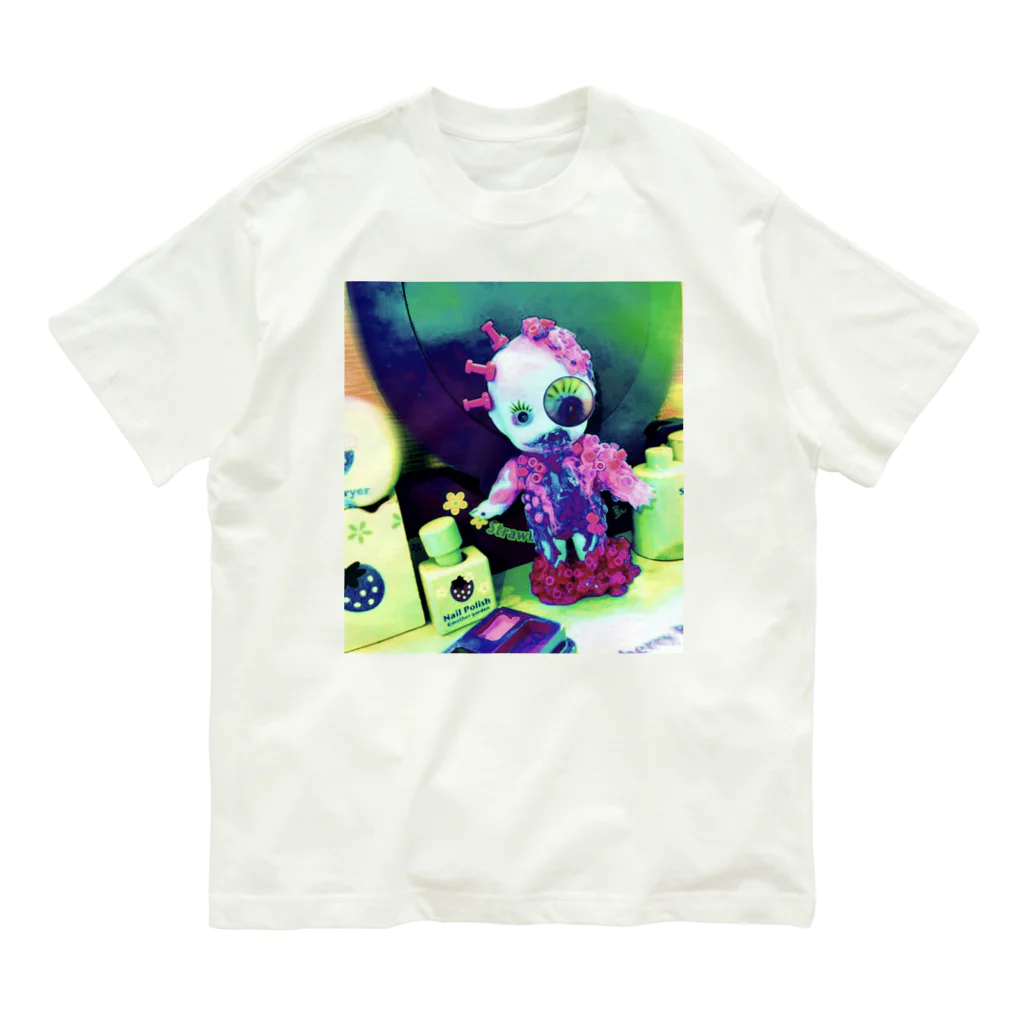 egg Artworks & the cocaine's pixの物語『トロちゃん』 Organic Cotton T-Shirt