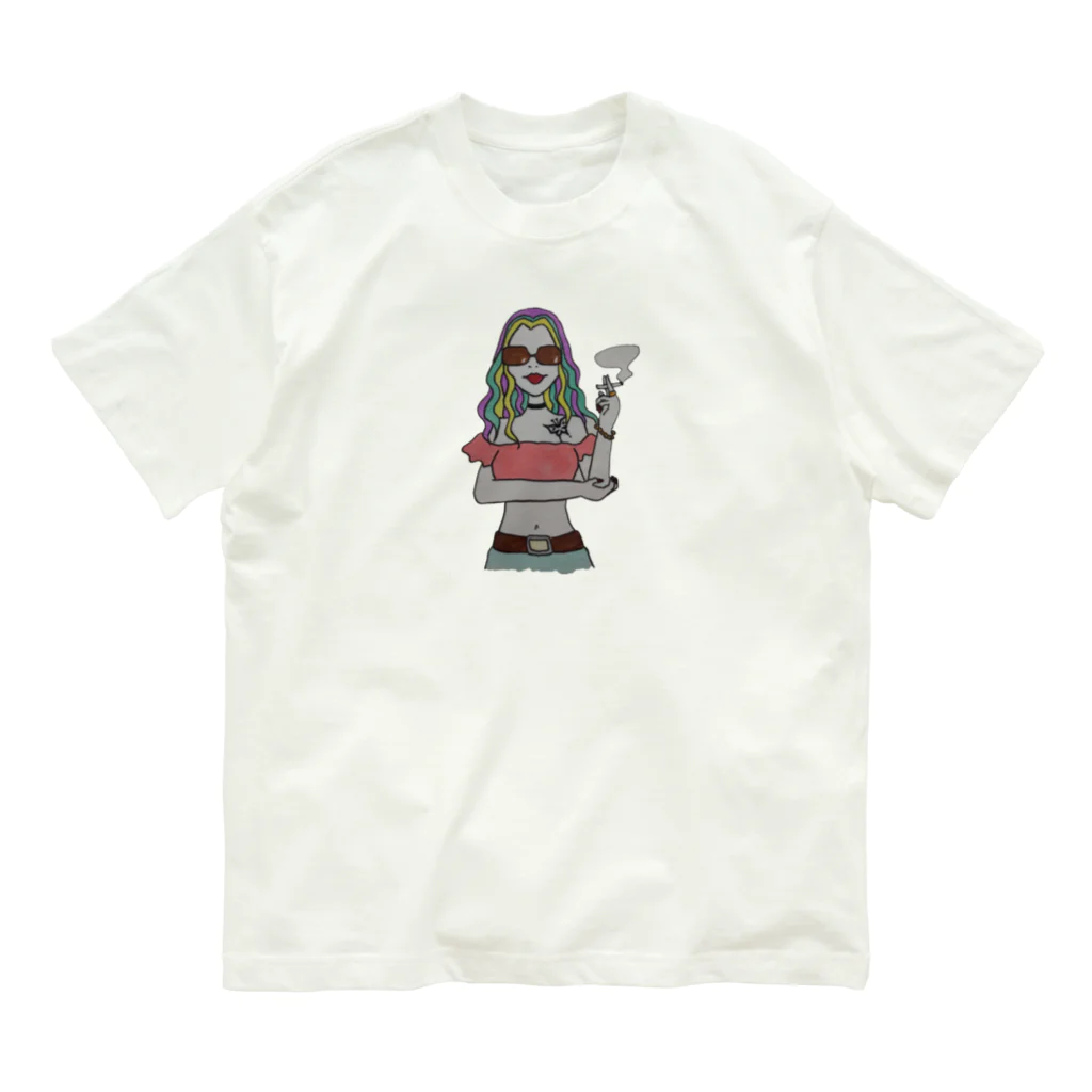 S2ショップのColorful Hair Woman No.1 オーガニックコットンTシャツ