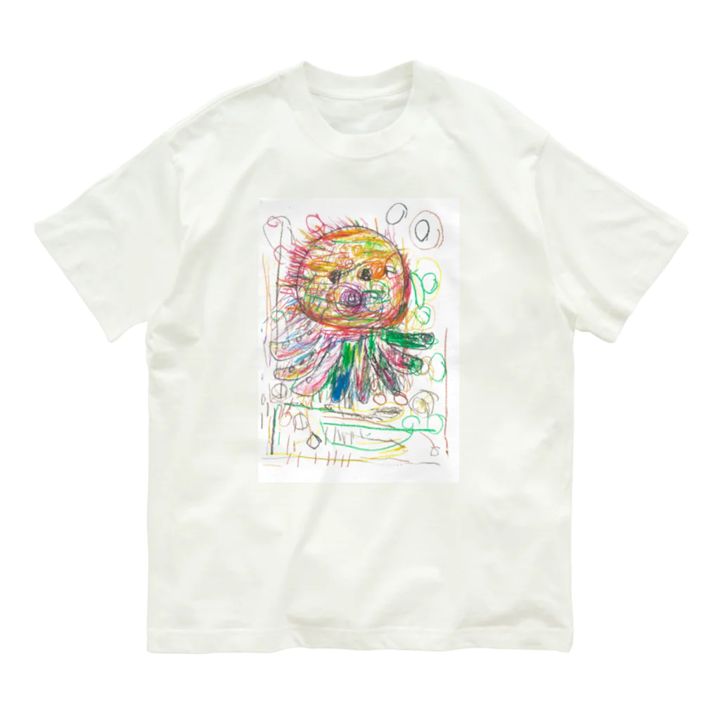 futaba_npoのたこ輝く Organic Cotton T-Shirt