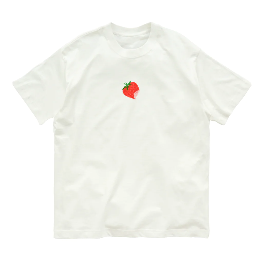 scbの食べかけいちご Organic Cotton T-Shirt