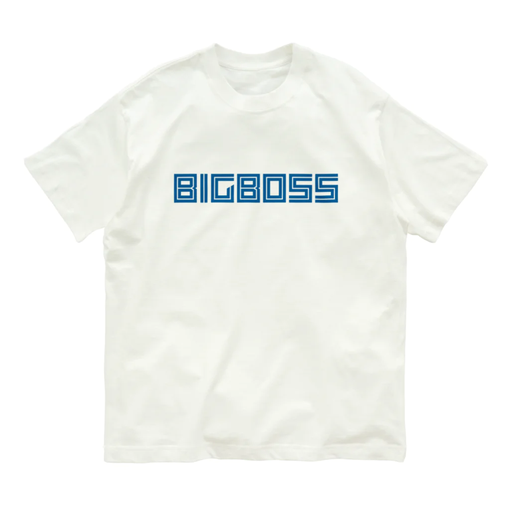 【何字ゃ文字屋】の「BIG BOSS」新ロゴ フォント Organic Cotton T-Shirt