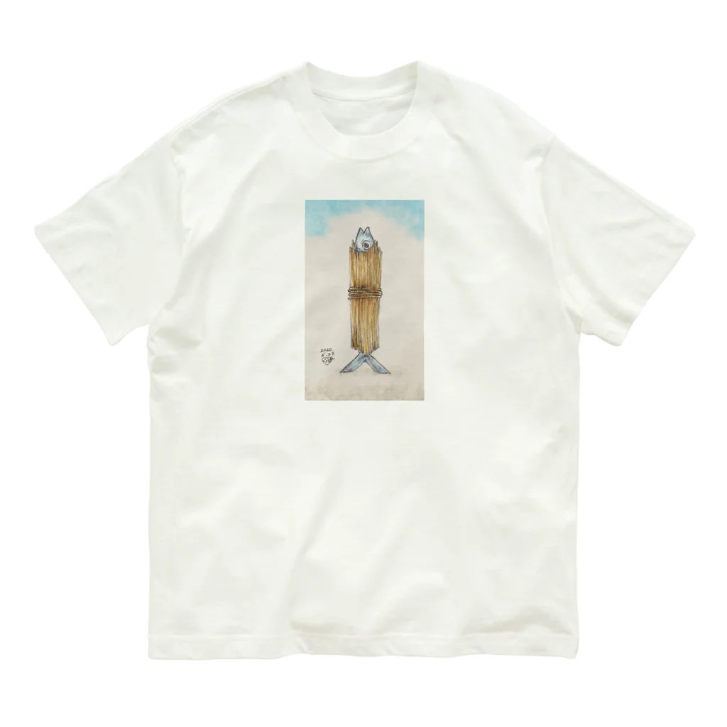 くーばーのうろこのすまき オーガニックコットンTシャツ