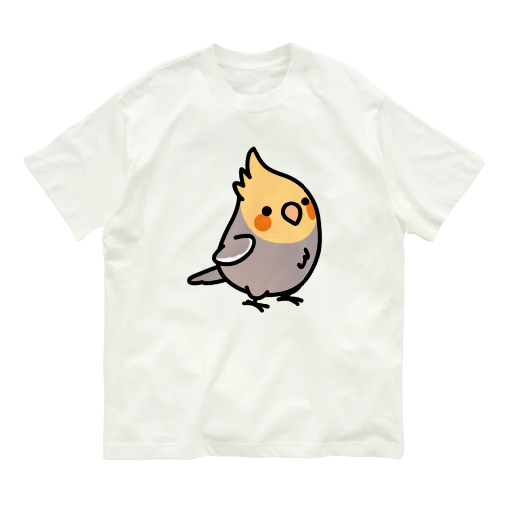 Cody the LovebirdのChubby Bird オカメインコ オーガニックコットンTシャツ