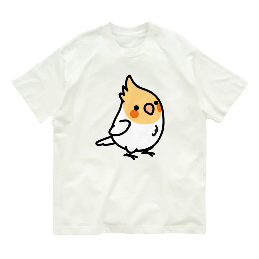 Cody the LovebirdのChubby Bird オカメインコ オーガニックコットンTシャツ