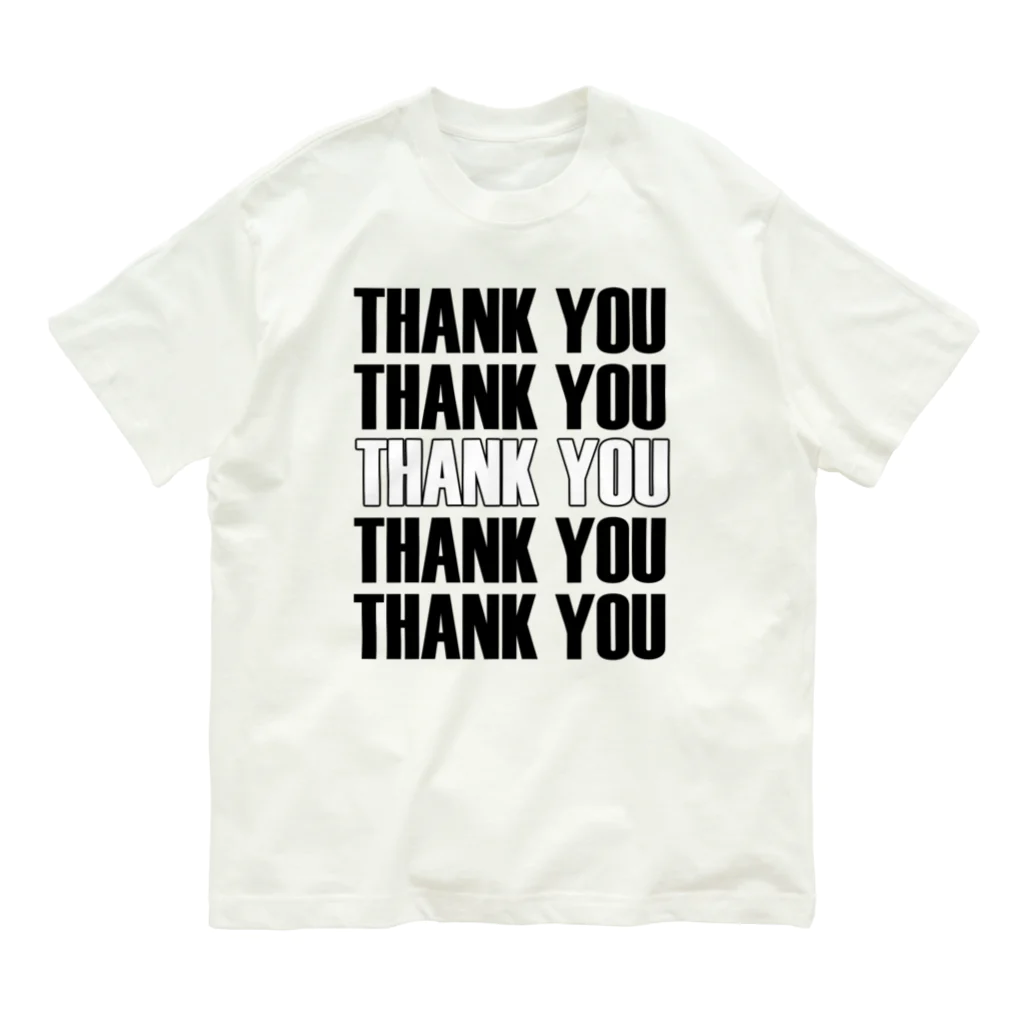 おもしろいTシャツ屋さんのありがとう　THANK YOU オーガニックコットンTシャツ