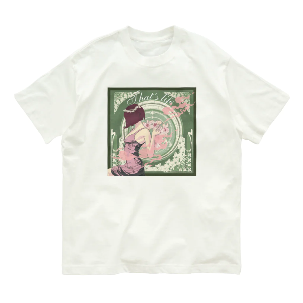 Kenny GoodsのThat's life🌸 オーガニックコットンTシャツ