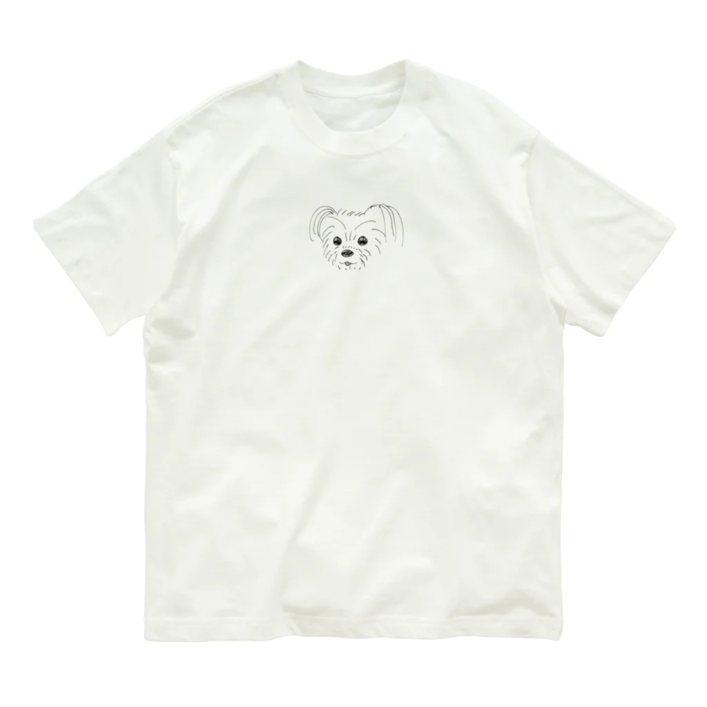 Makoto_Kohaneの落書きヨーキー オーガニックコットンTシャツ