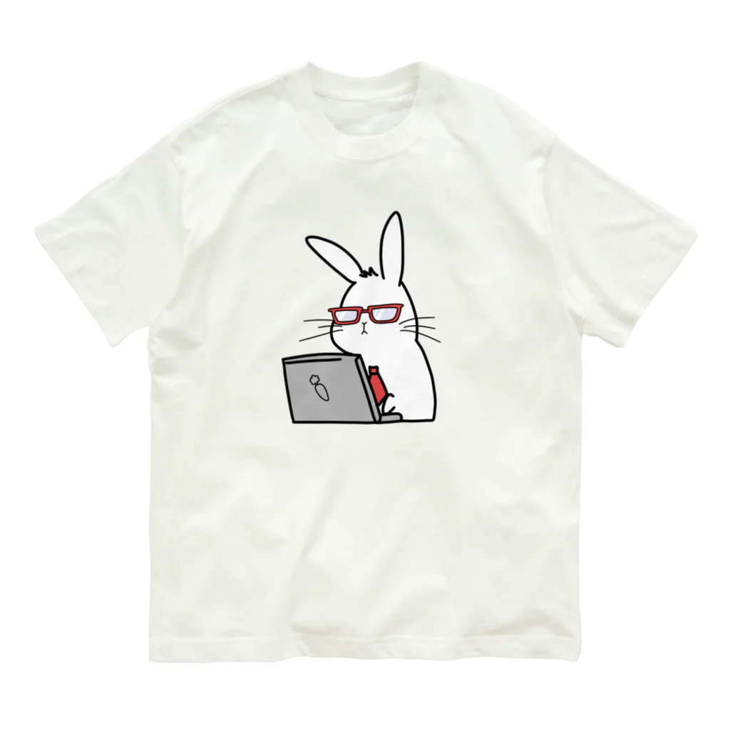 JammsworksのJammsworksのうさぎ オーガニックコットンTシャツ