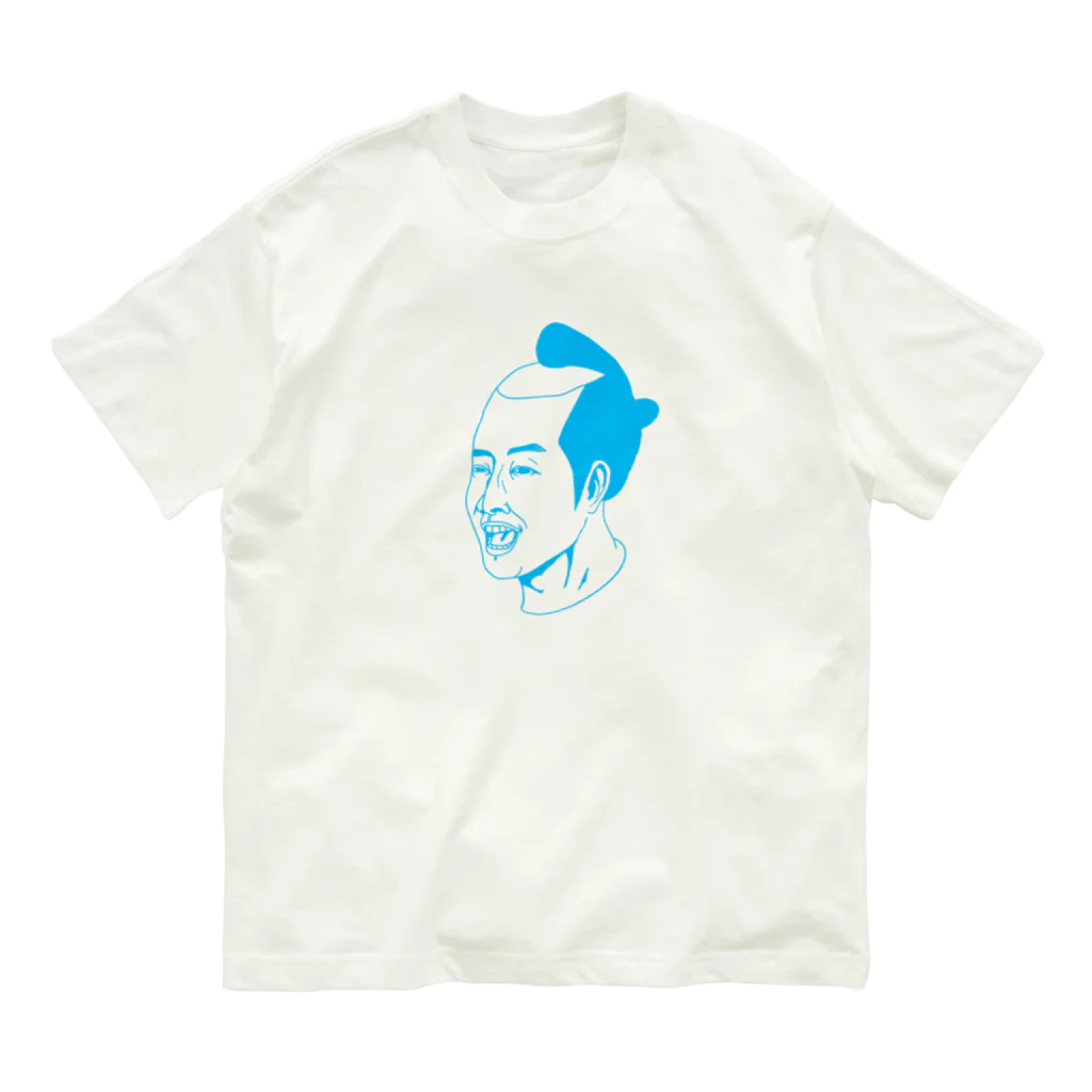 KAIのKAISAMURAI01BLUE オーガニックコットンTシャツ