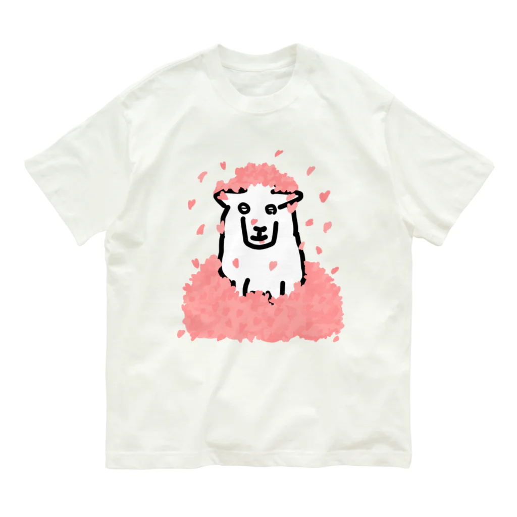 ひつじや ののの埋まったひつじ Organic Cotton T-Shirt