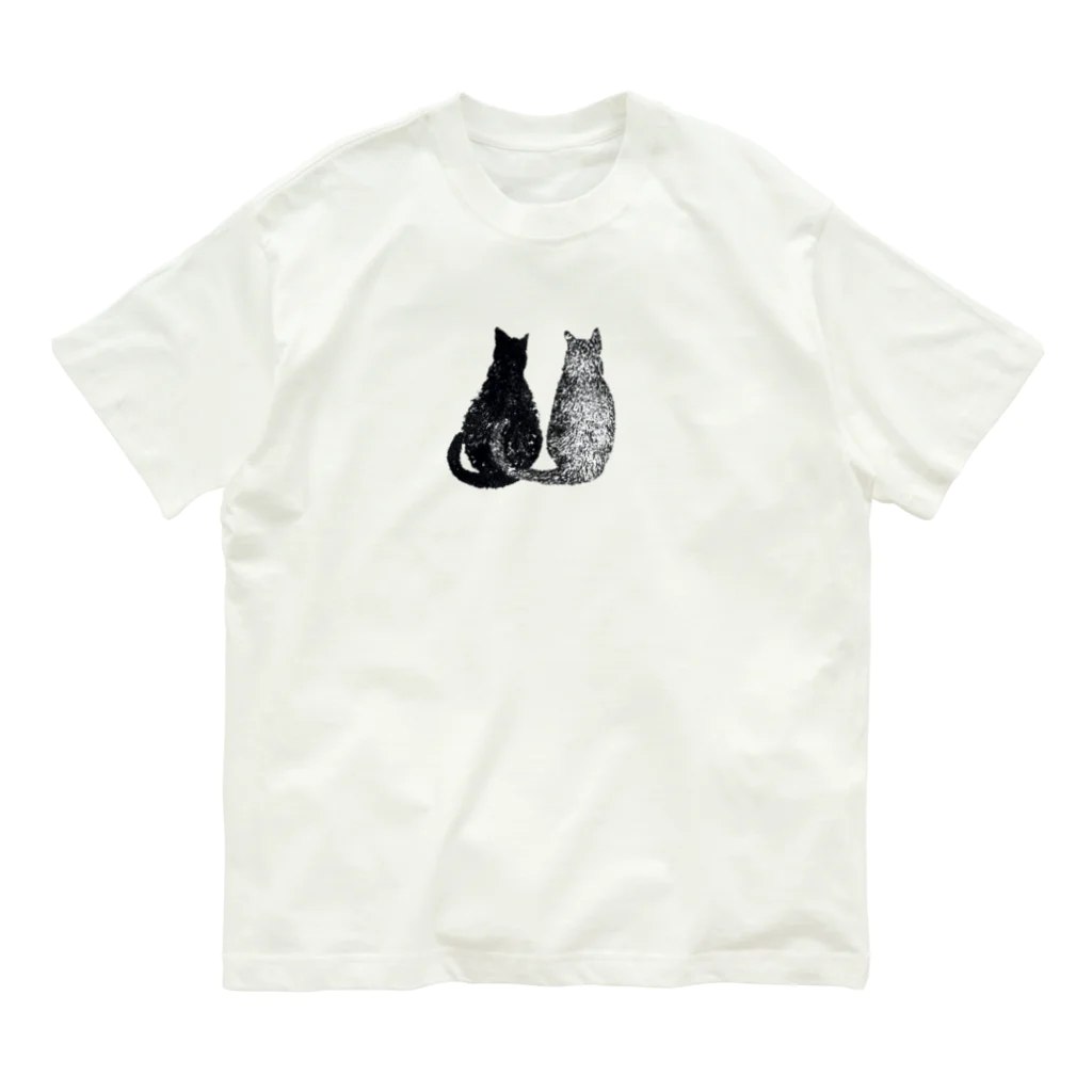 shokomumuの猫の尻尾に表れる 隠しきれない気持ち Organic Cotton T-Shirt