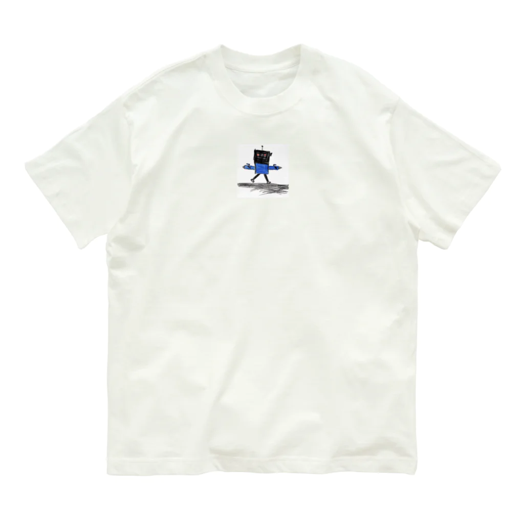 7yearsoldのロボット オーガニックコットンTシャツ