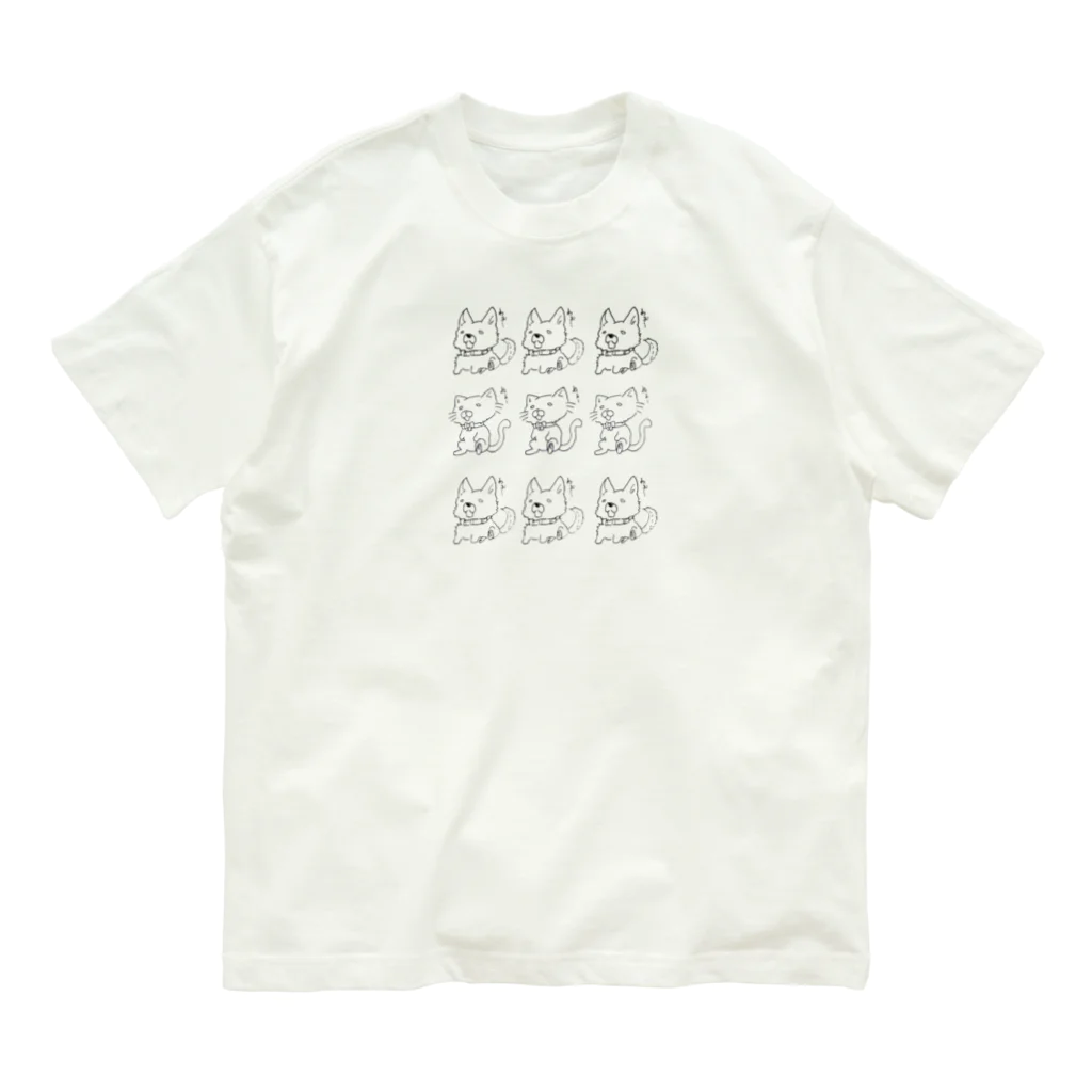 どうぶつYAのいぬねこ集合 Organic Cotton T-Shirt