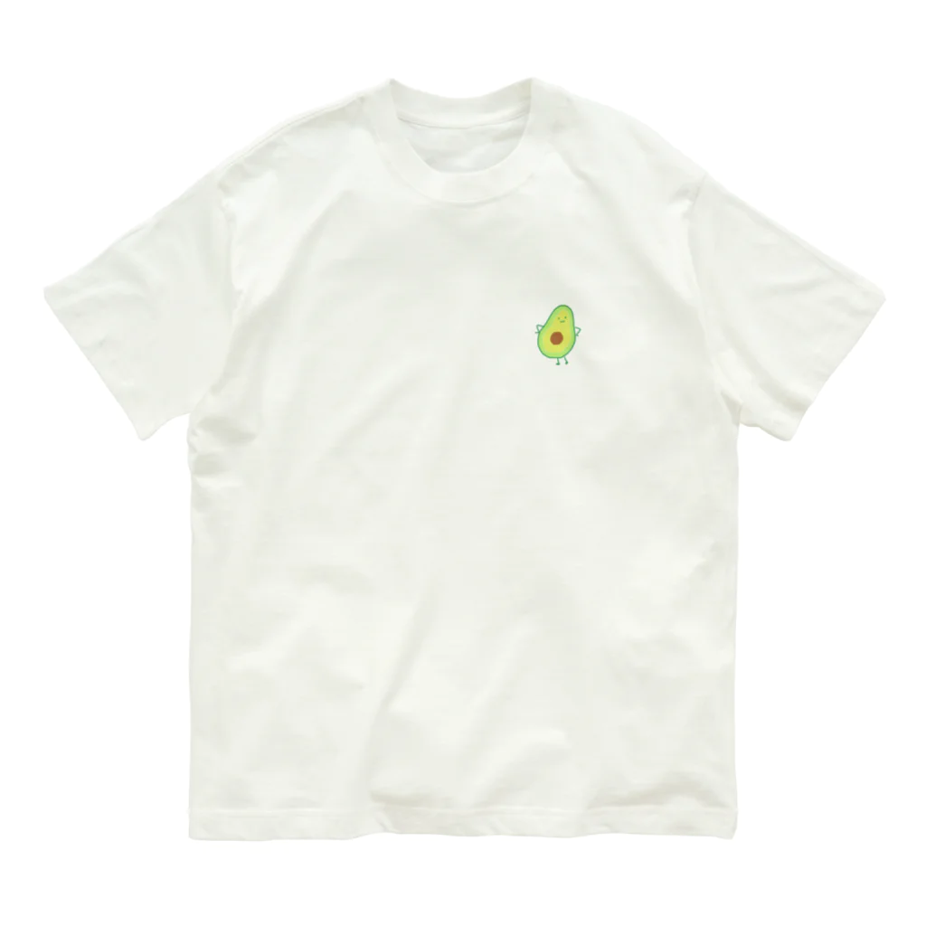 avocadotのアボカドさん オーガニックコットンTシャツ