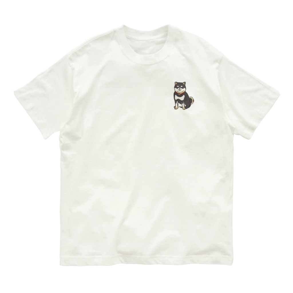 pandaticsの黒柴 Organic Cotton T-Shirt