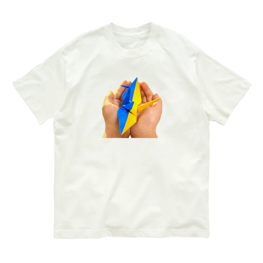 モリチエコのPray For Ukraine オーガニックコットンTシャツ