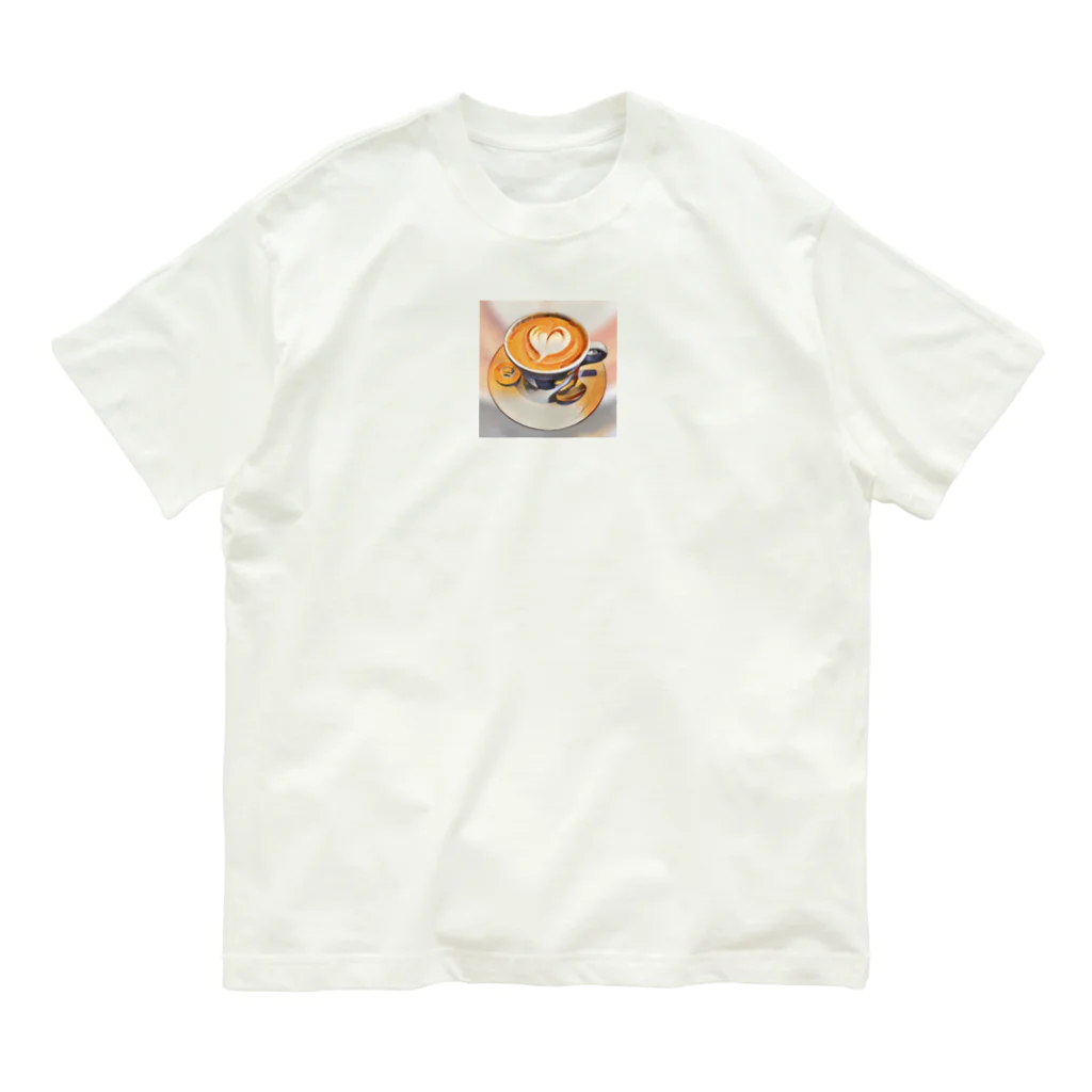 337のカプチーノだっチーの オーガニックコットンTシャツ