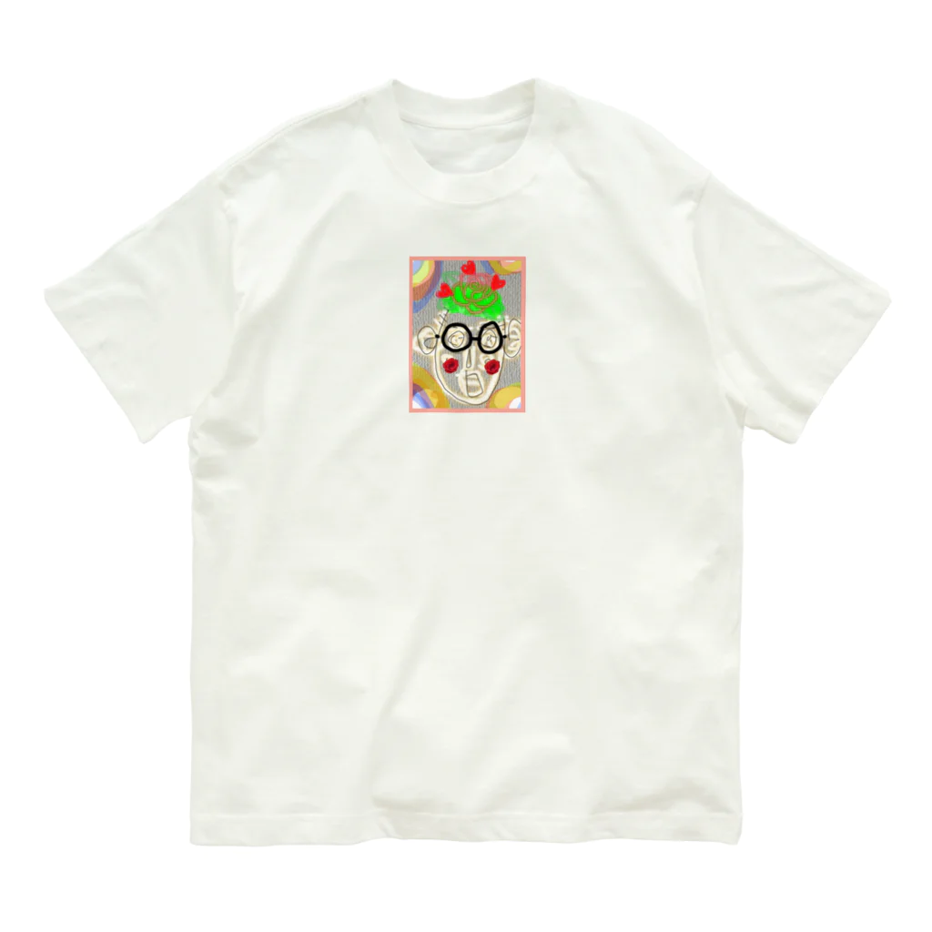 お祭りごtoお金ごto幸せごtoのグリーん鬼 Organic Cotton T-Shirt