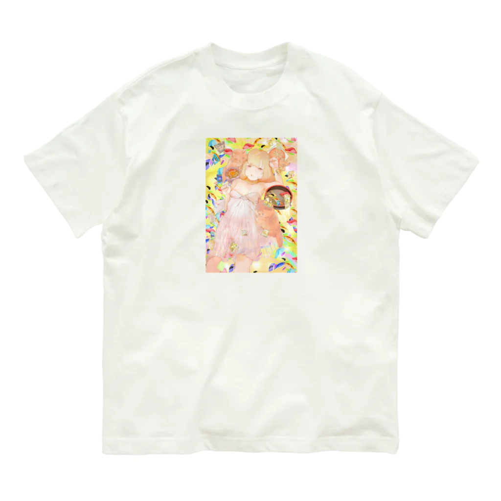 にゃ@とりぷるおすしのとりぷるおすしちゃん Organic Cotton T-Shirt