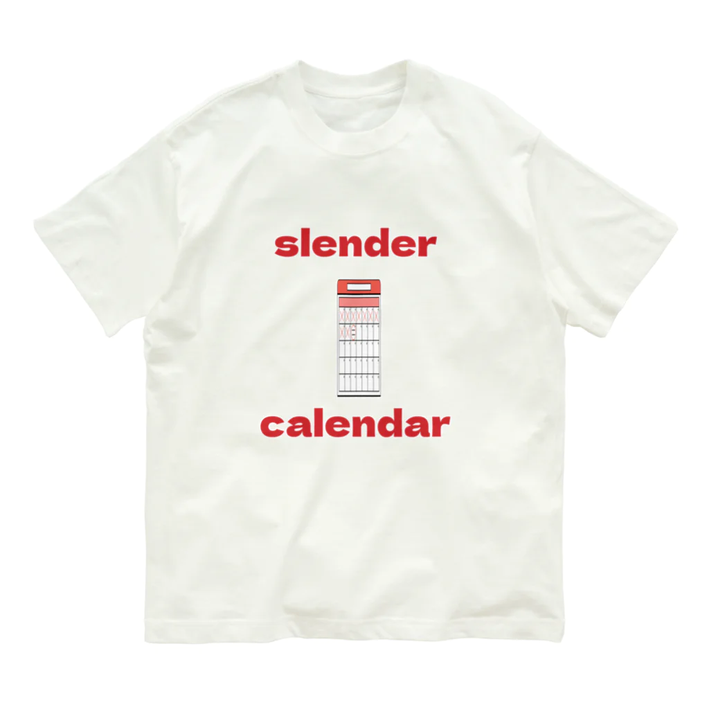 十織のお店のslender calendar オーガニックコットンTシャツ