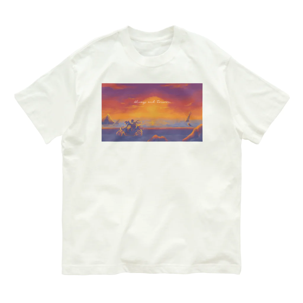 たきびすりーぷのalways and forever Organic Cotton T-Shirt