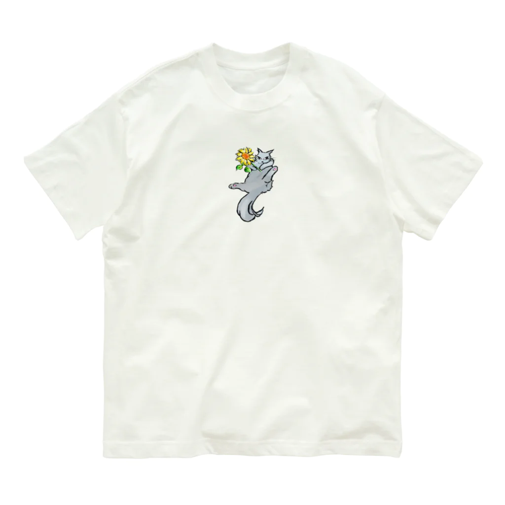 ハチワレ俱楽部のウクライナ支援＠ハチワレ俱楽部フキゲンくん Organic Cotton T-Shirt