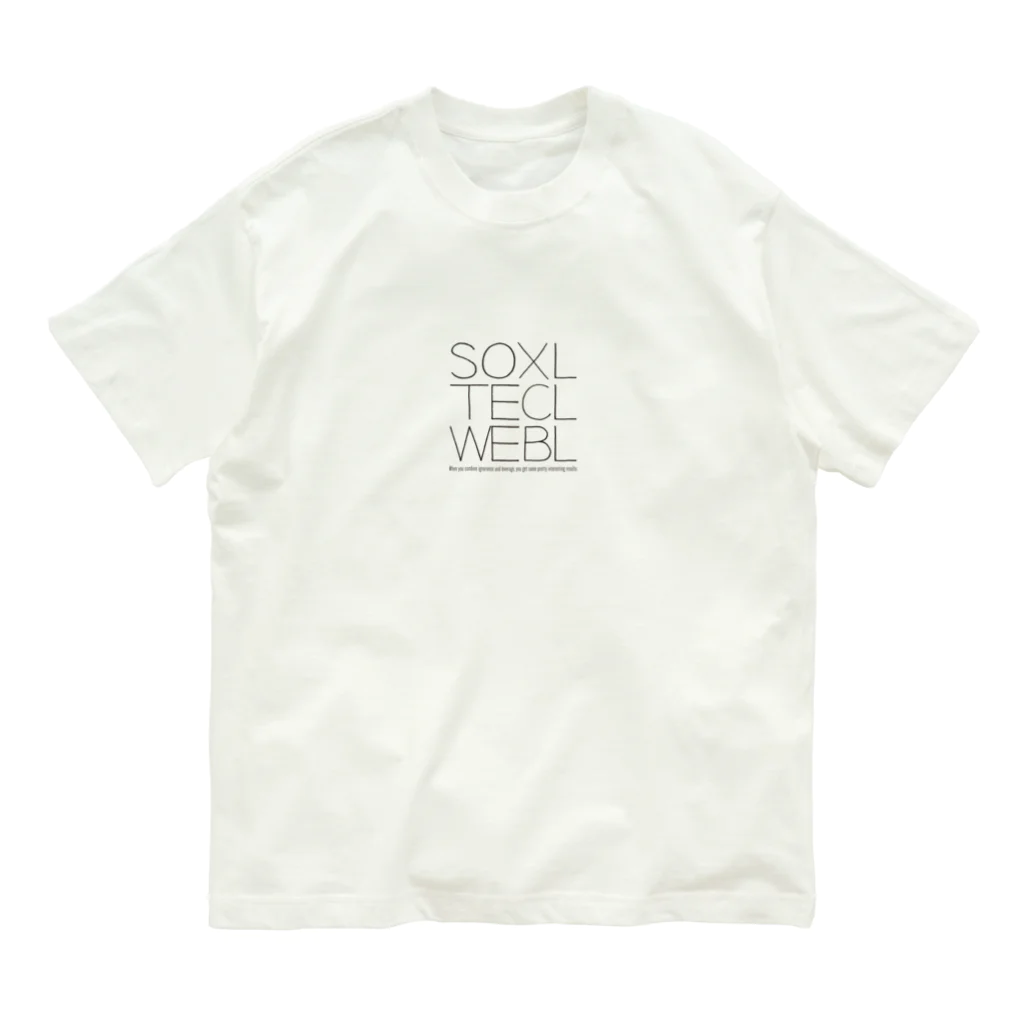 73DのSOXLTECLWEBL オーガニックコットンTシャツ