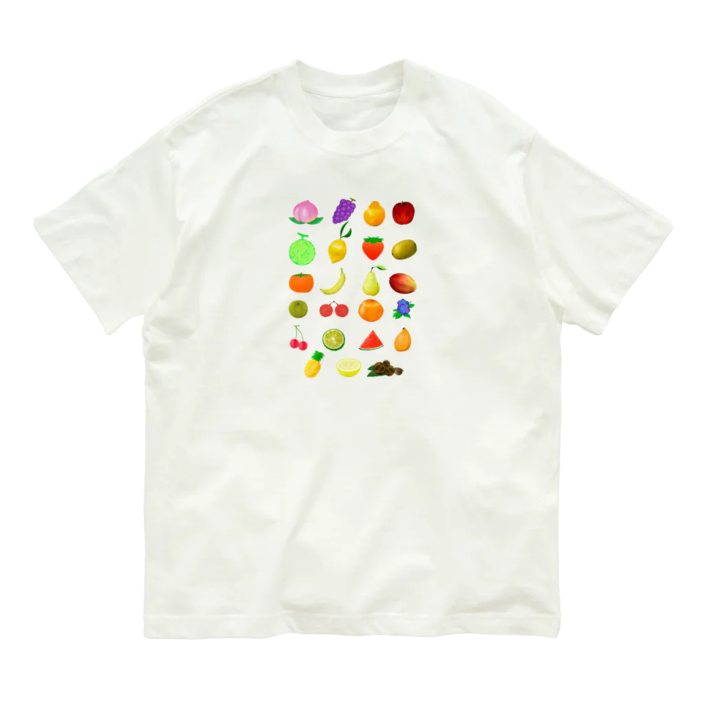 chicodeza by suzuriのフルーツいっぱい Organic Cotton T-Shirt