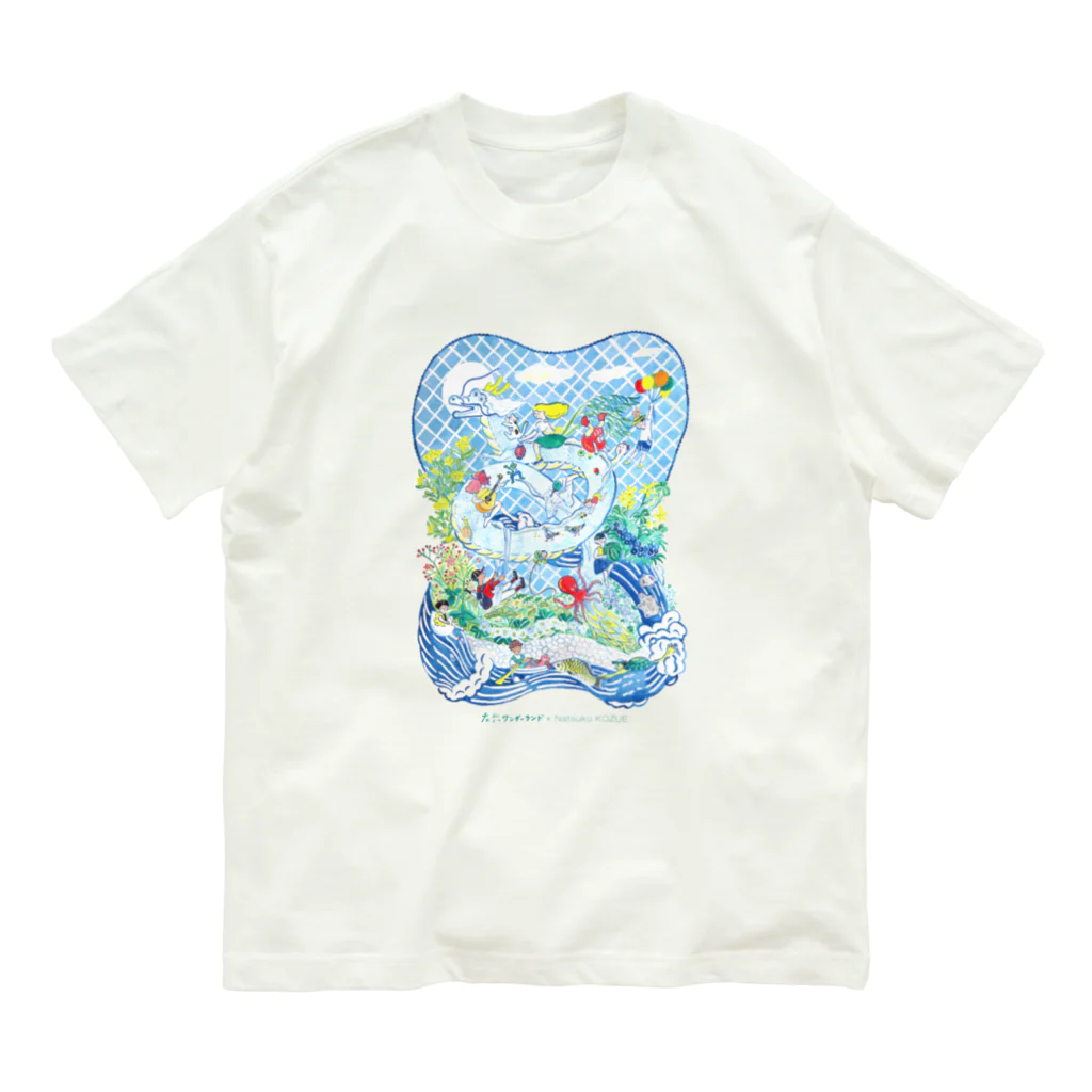 左京ワンダー・ドネーショップの梢夏子イラスト2022春 유기농 코튼 티셔츠
