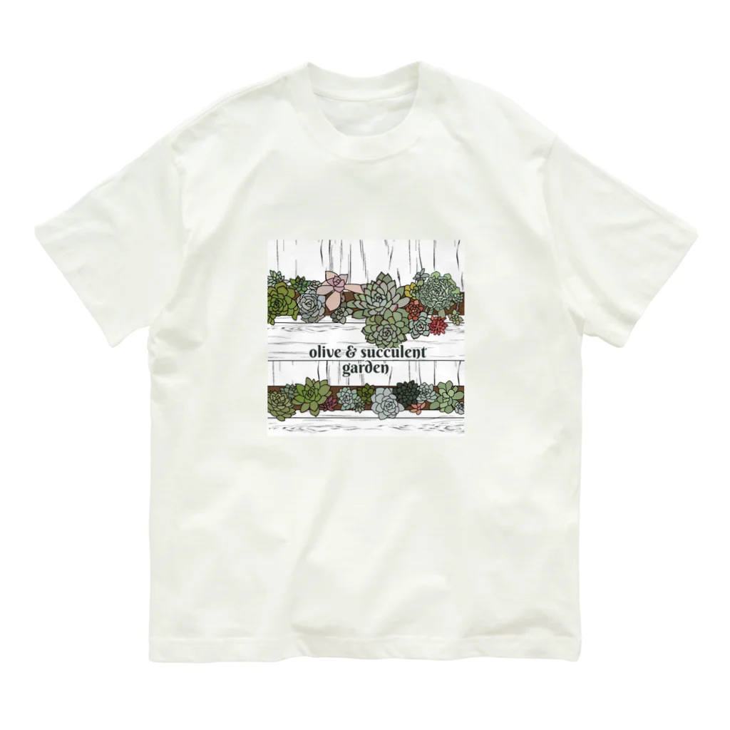 Olive&SucculentGardenのOlive&SucculentGarden公式グッズ オーガニックコットンTシャツ