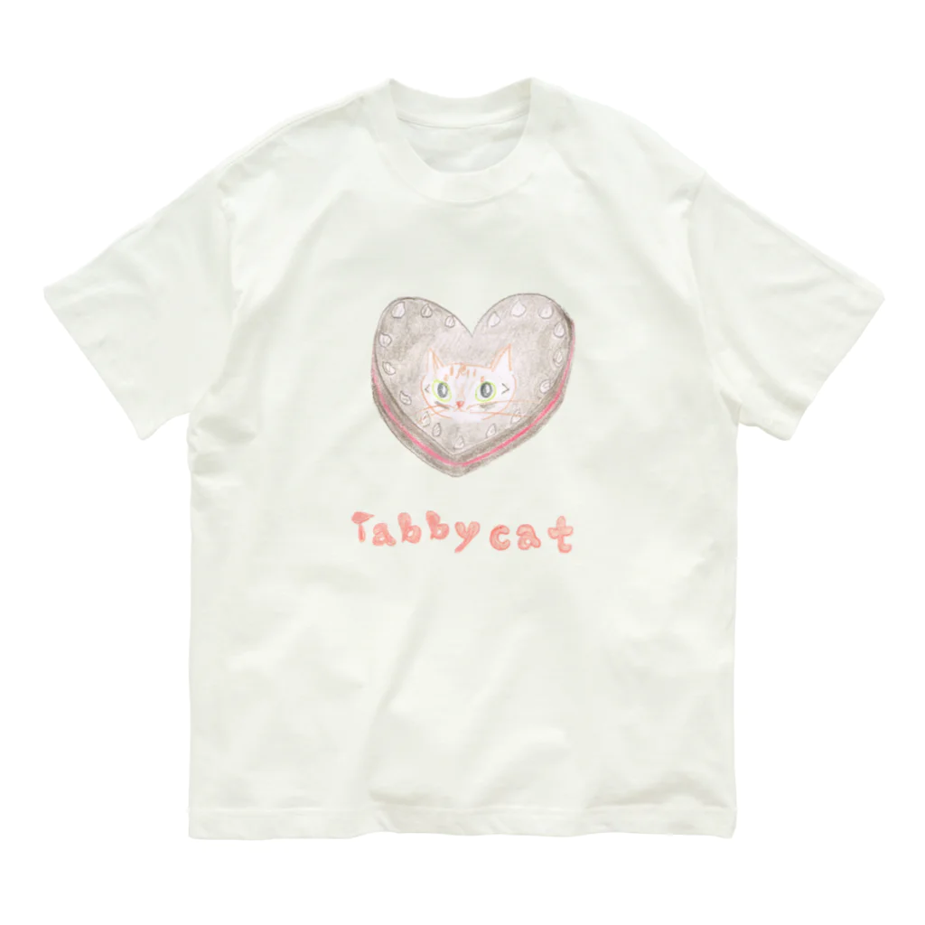 mydaringistabbycat  ダーリンはとらねこ　のTabby cat chocolate cake for my darling オーガニックコットンTシャツ