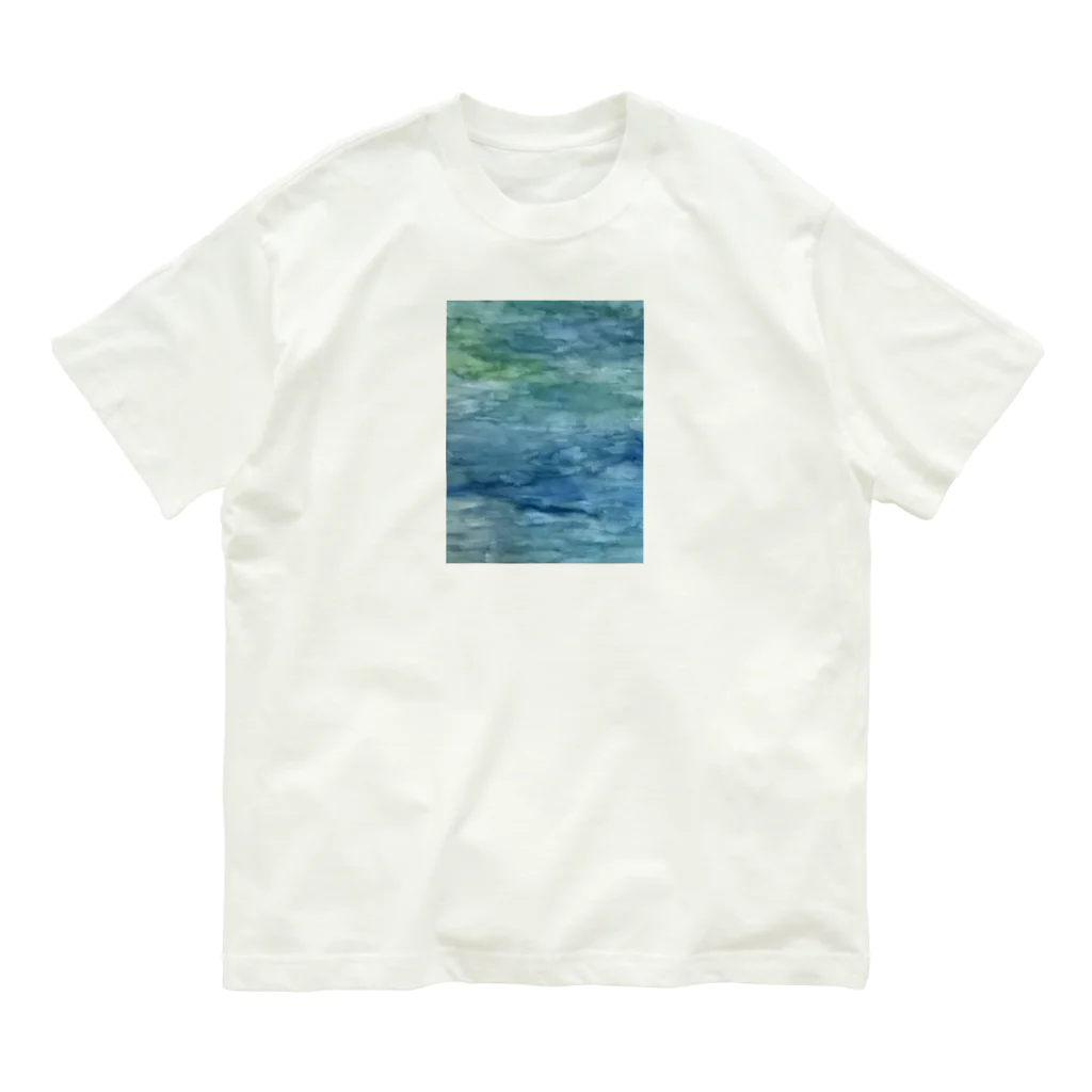 幸木野花の湖色なきぶん オーガニックコットンTシャツ