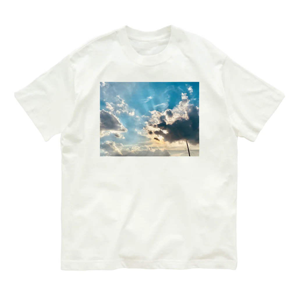 Beau ciel（ボーシエル）のいつかの空01 オーガニックコットンTシャツ