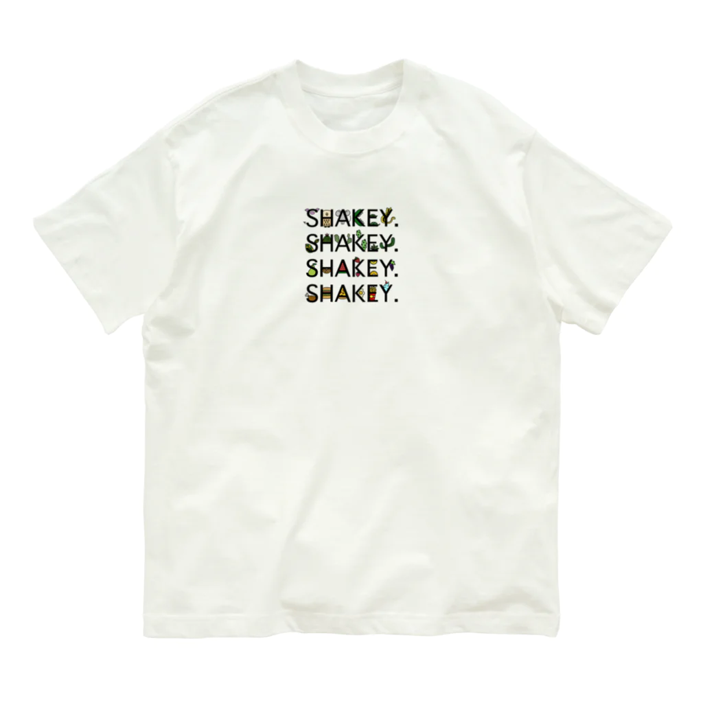 SHAKEY. SUZURI支店のSHAKEY×4 オーガニックコットンTシャツ