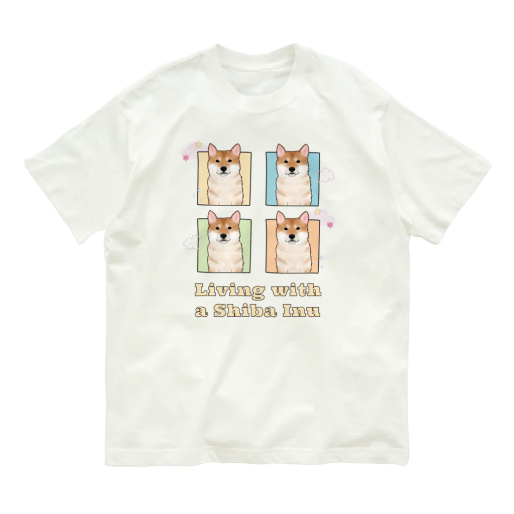 ZooBaby’s Shopの柴犬のいる暮らし Organic Cotton T-Shirt