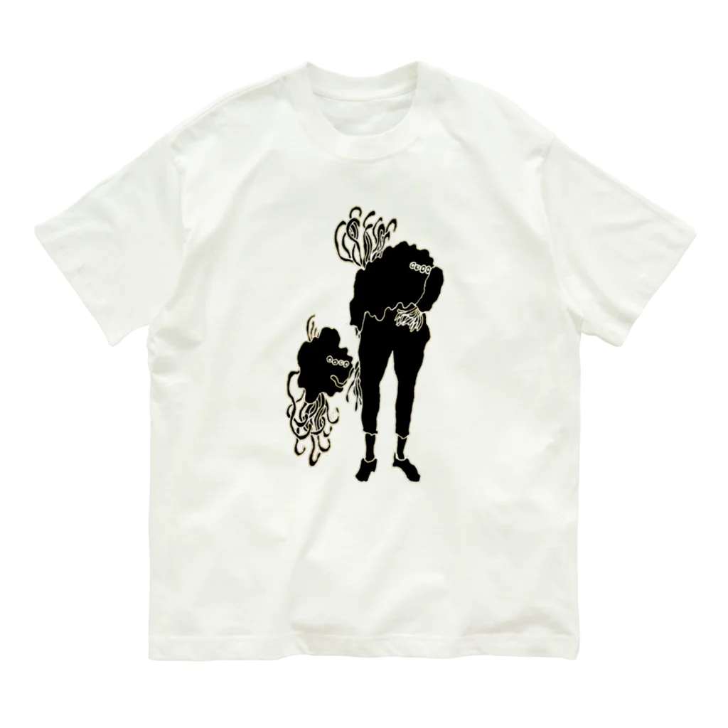 オガサワラミチの人間化星人（影） Organic Cotton T-Shirt