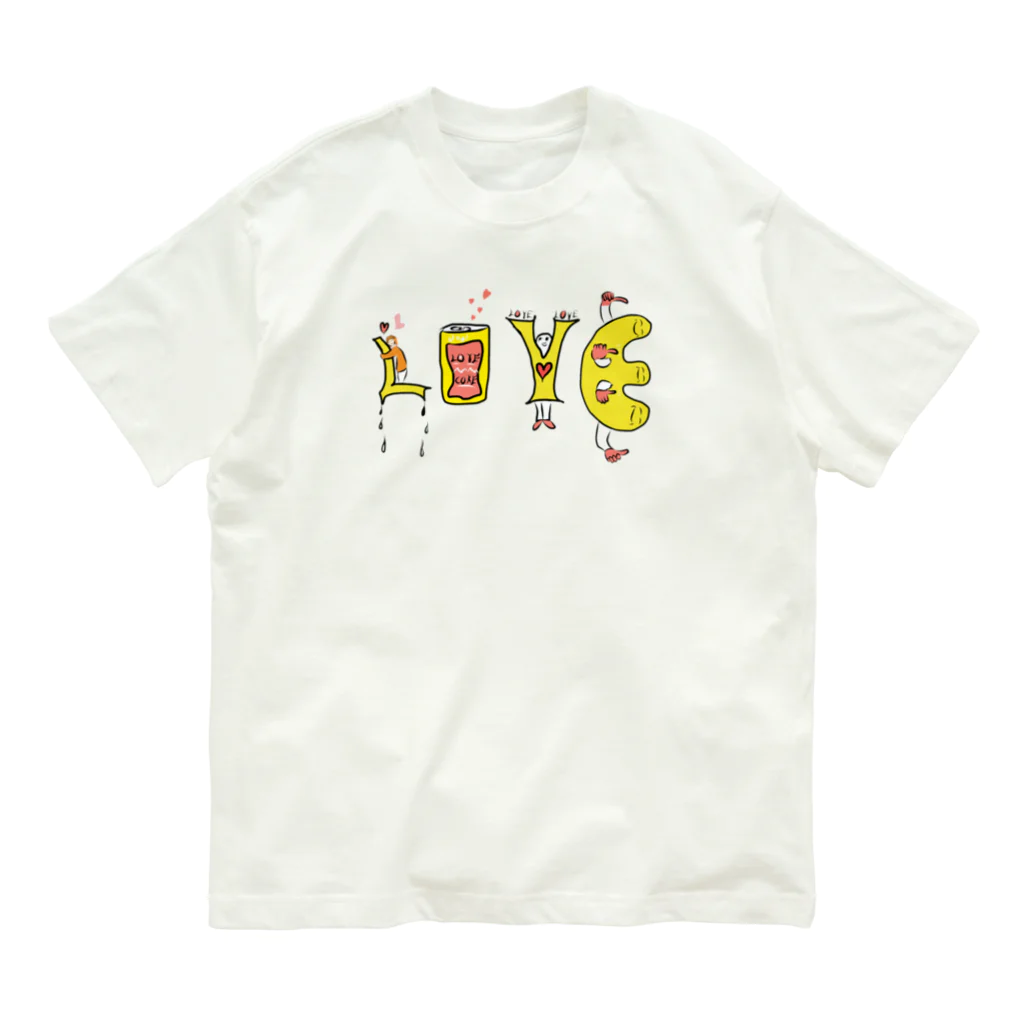 24時間ものがたりのLove オーガニックコットンTシャツ