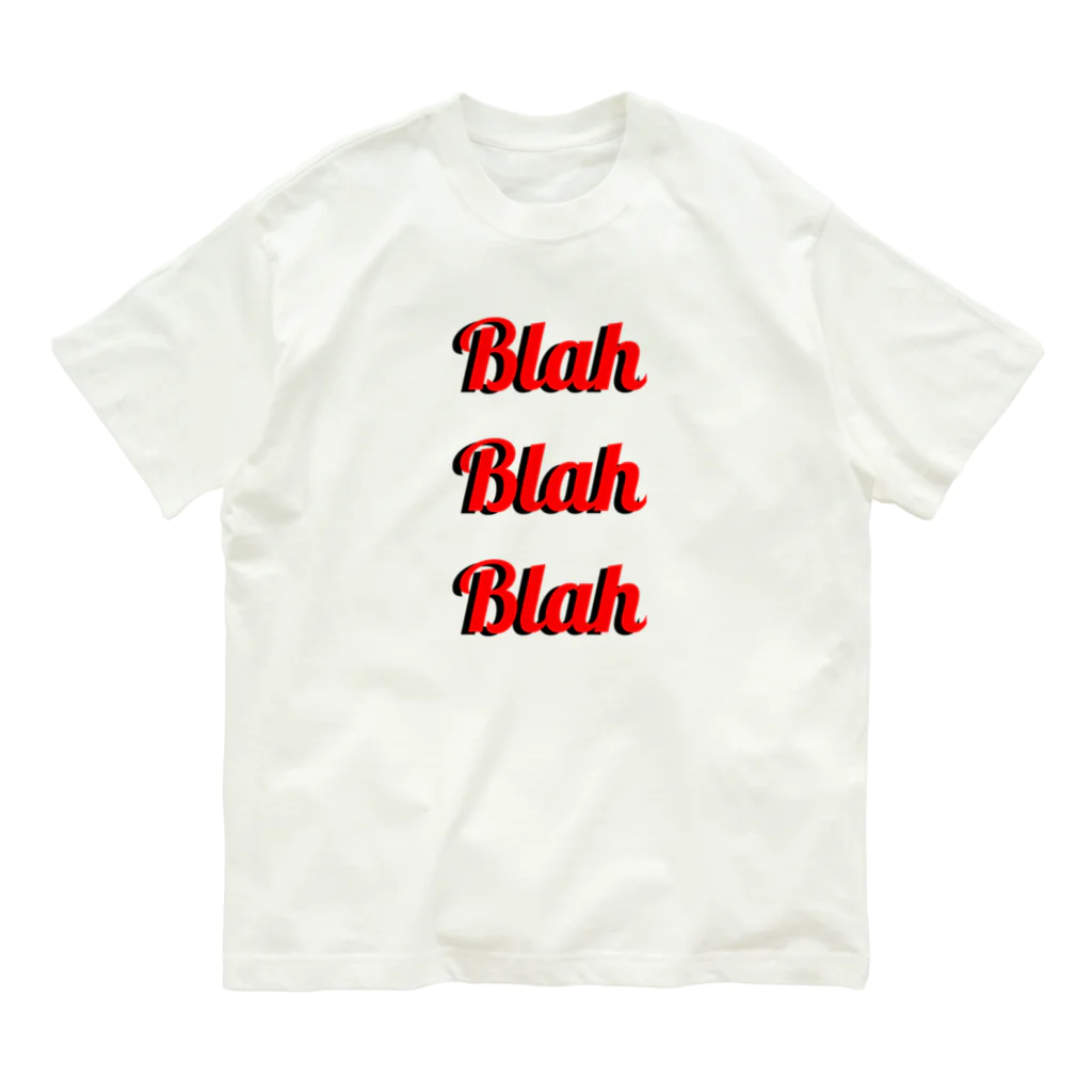 モリチエコのBlah Blah Blah Organic Cotton T-Shirt