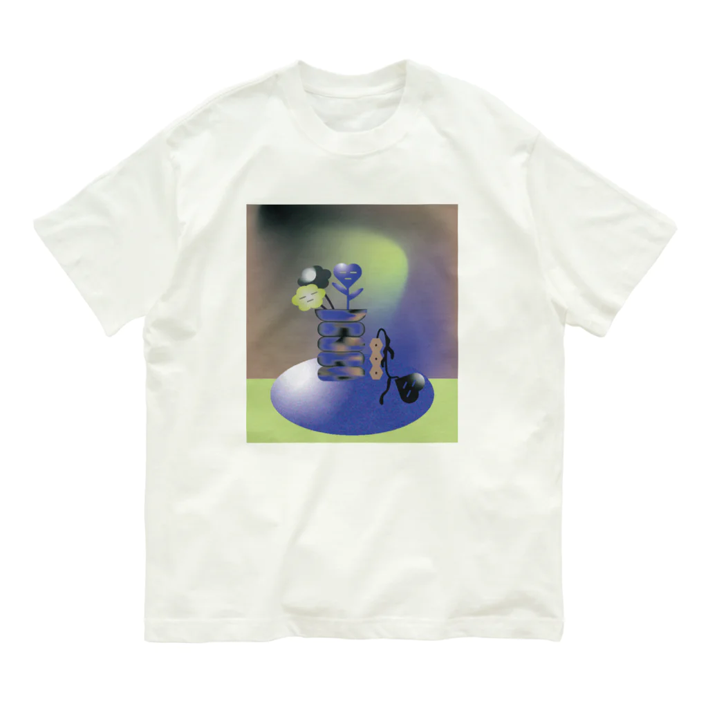 S2kun ハートくん SHOPの【Heart-kun】花のある生活 Organic Cotton T-Shirt