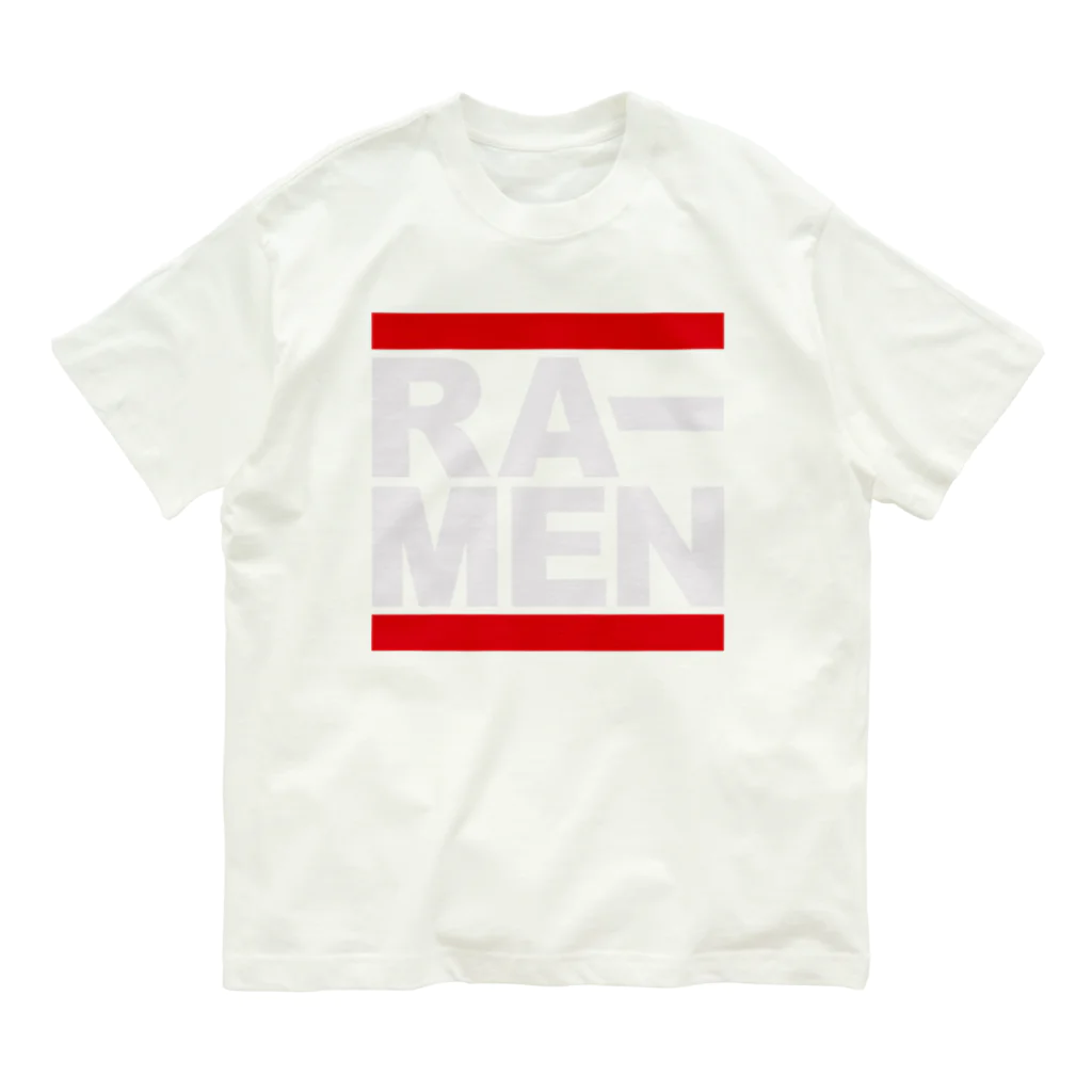 グラフィンのRA-MEN ラーメン　白文字 Organic Cotton T-Shirt