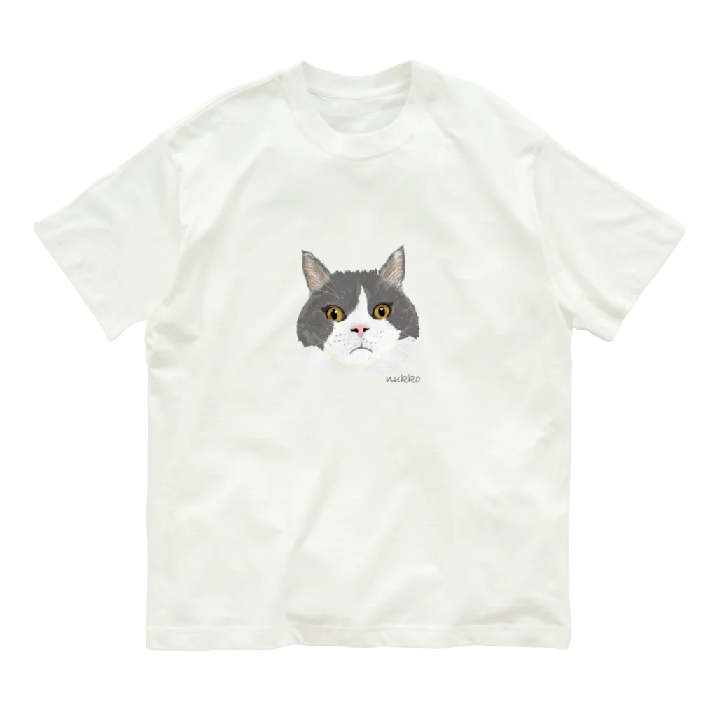 nuuko_artのねこのみそさん オーガニックコットンTシャツ