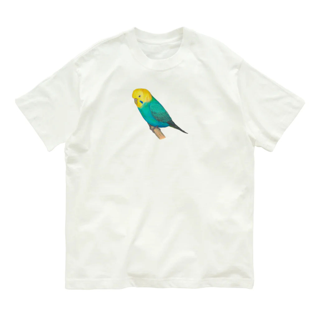 森図鑑の[森図鑑]セキセイインコレインボー オーガニックコットンTシャツ