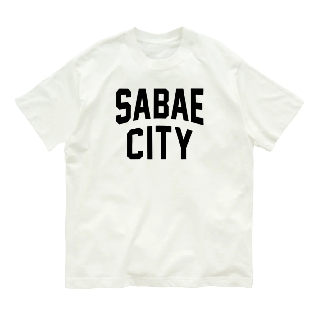 JIMOTO Wear Local Japanの鯖江市 SABAE CITY オーガニックコットンTシャツ